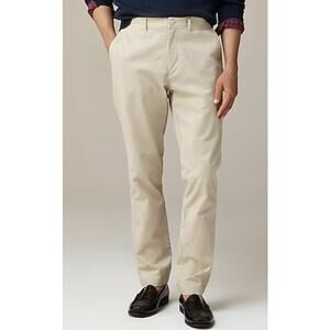 J.Crew 1040 Athletic Tapered-Fit Tech Pants Mens W32 L34 Tan Performance AU209